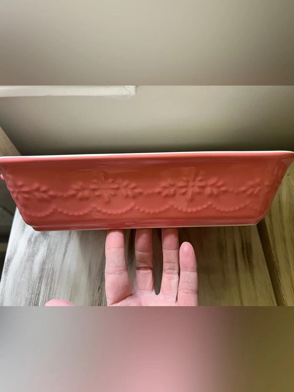 The Pioneer Woman Sweet Romance Blossom Stoneware Rectangular Baker 10” EUC